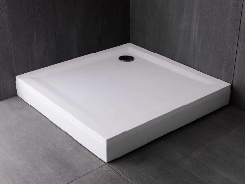 Zuhanytálca, Kolpa San 534420 Canary 100x100 fehér, előlappal