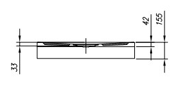 Zuhanytálca, Kolpa San 565930 Drop 80x80 előlappal