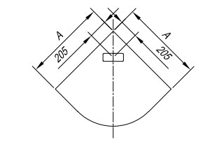 Zuhanytálca, Kolpa San 566040 Drop 80x80 íves, előlappal