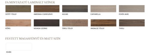 Álló szekrény, Caligula Amazonas 60-as szennyestartós pad, fa mintázatú