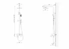 Zuhanyszett, Aquatek PG-23-BLACK zuhanyszett