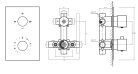 Falba süllyesztett csaptelep, Aquatek PG-1017A-3