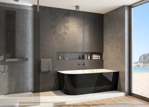 Kád, Aquatek Indianapolis fekete 170x80 balos