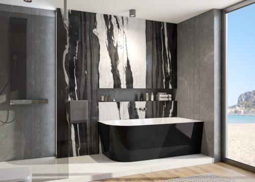 Kád, Aquatek Indianapolis fekete 170x80 balos