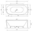 Kád, Aquatek Indianapolis 170x80 jobbos