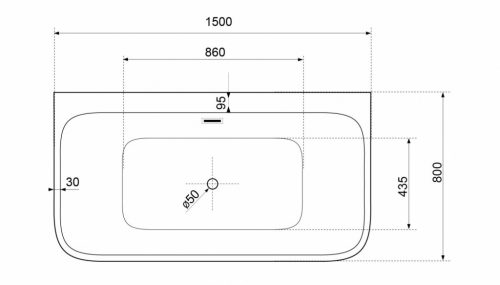 Kád, Aquatek Arizona 150x80