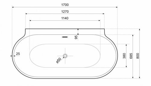 Kád, Aquatek Laredo 170x80