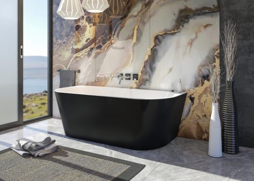 Kád, Aquatek Philadelphia Black 150x75