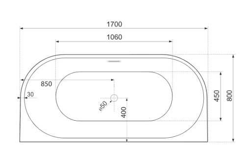 Kád, Aquatek Philadelphia 170x80