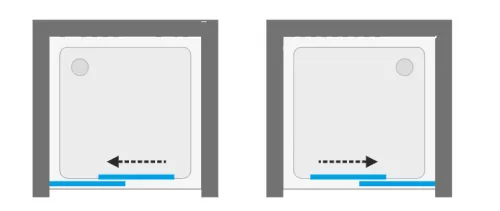 Zuhanyajtó, Aquatek WELLNESS B2 105x200