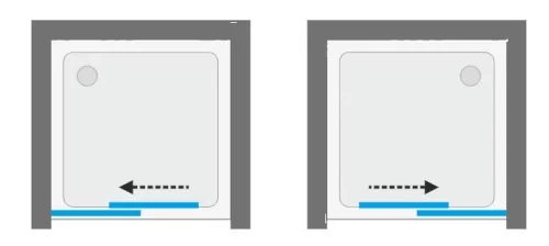 Zuhanyajtó, Aquatek WELLNESS BLACK B2 100x200