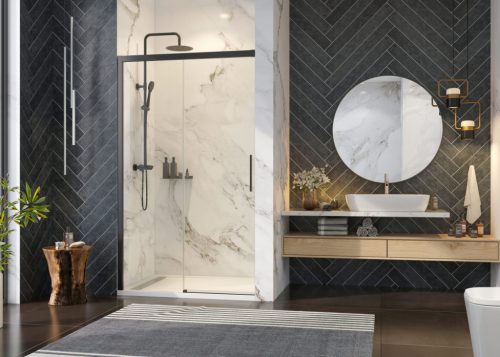 Zuhanyajtó, Aquatek WELLNESS BLACK B2 135x200