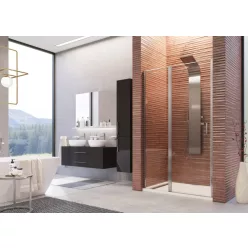   Zuhanyajtó, Aquatek YES B5 120x200 grape üveggel, jobbos kivitel