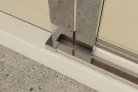 Zuhanyajtó, Aquatek YES B5 120x200 grape üveggel, jobbos kivitel