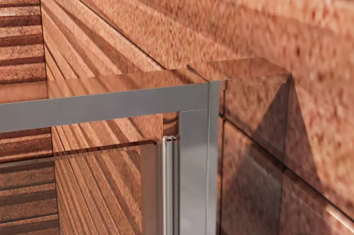 Zuhanyajtó, Aquatek YES B5 130x200 grape üveggel, jobbos kivitel