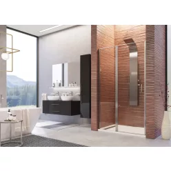   Zuhanyajtó, Aquatek YES B5 115x200 grape üveggel, balos kivitel