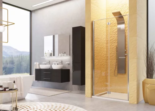 Zuhanyajtó, Aquatek YES B8 90x200 átlátszó üveggel