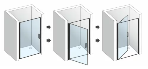 Zuhanyajtó, Aquatek YES BLACK B1 70x200