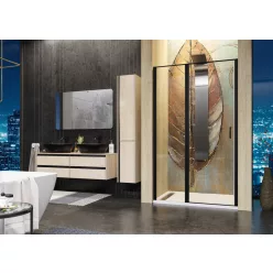 Zuhanyajtó, Aquatek YES BLACK B5 105x200