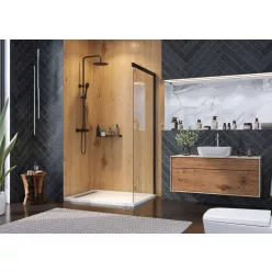 Zuhanyfal, Aquatek WELLNESS BLACK F1 70x200