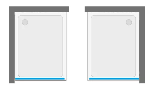 Zuhanyfal, Aquatek WELLNESS BLACK F1 95x200