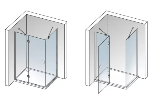 Zuhanykabin, Aquatek SMART R13 100×80 jobbos