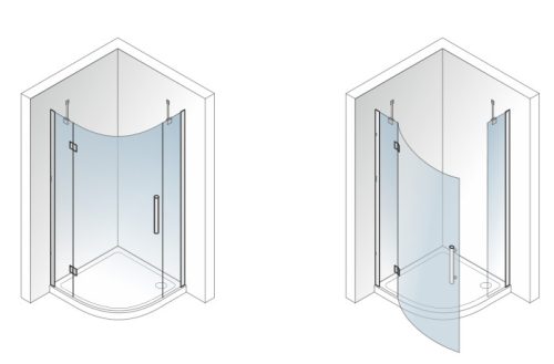 Zuhanykabin, Aquatek BETTER S3 90x90 jobbos