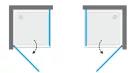 Zuhanykabin, Aquatek GLASS A1 80x80 króm+frost üveg