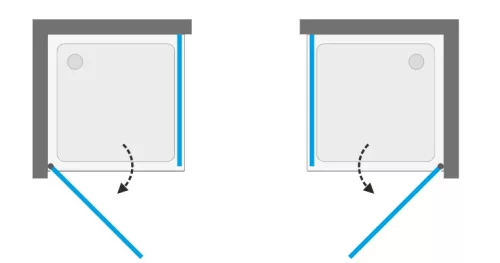 Zuhanykabin, Aquatek GLASS A1 80x80 króm+frost üveg