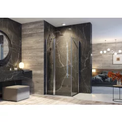 Zuhanykabin, Aquatek GLASS R13 100x80 króm+frost üveg