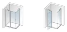 Zuhanykabin, Aquatek GLASS R33 120x90 króm+frost üveg