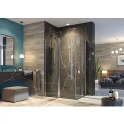   Zuhanykabin, Aquatek GLASS R34 120x90 króm+átlátszó üveg