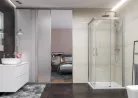 Zuhanykabin, Aquatek DYNAMIC A4 100x100 króm-szatén/átlátszó üveg