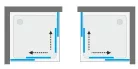 Zuhanykabin, Aquatek DYNAMIC A4 100x100 króm-szatén/átlátszó üveg