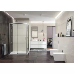   Zuhanykabin, Aquatek DYNAMIC R33 120x90 jobbos króm+grape üveg