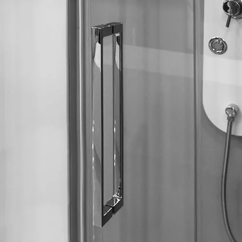 Zuhanykabin, Aquatek DYNAMIC R34 120x90 jobbos króm-szatén/átlátszó üveg