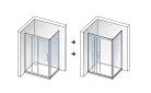 Zuhanykabin, Aquatek DYNAMIC R34 120x90 jobbos króm+frost üveg