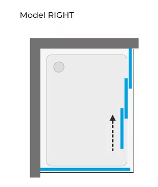 Zuhanykabin, Aquatek DYNAMIC R34 120x90 jobbos króm+frost üveg