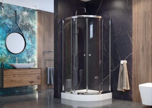 Zuhanykabin, Aquatek MASTER S7 90x90 króm+átlátszó üveg