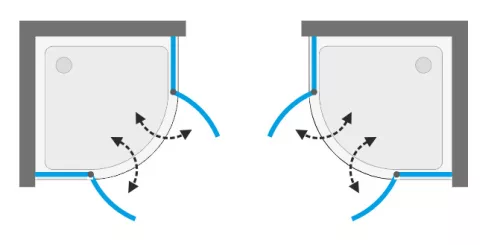 Zuhanykabin, Aquatek MASTER S7 90x90 króm+átlátszó üveg