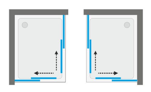 Zuhanykabin, Aquatek MASTER R14 100x80 króm+átlátszó üveg