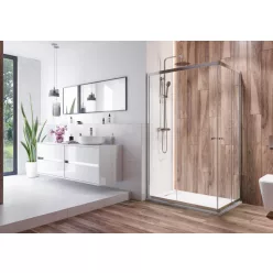 Zuhanykabin, Aquatek HOLIDAY R14 100x80 króm+grape üveg