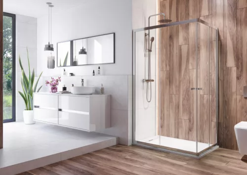 Zuhanykabin, Aquatek HOLIDAY R14 100x80 króm+grape üveg