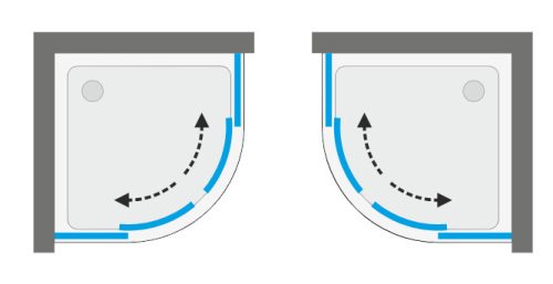 Zuhanykabin, Aquatek FAMILY S4 90x90 króm+átlátszó üveg