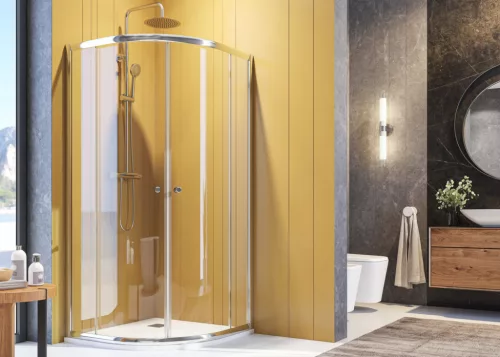 Zuhanykabin, Aquatek FAMILY S4 80x80 króm+grape üveg