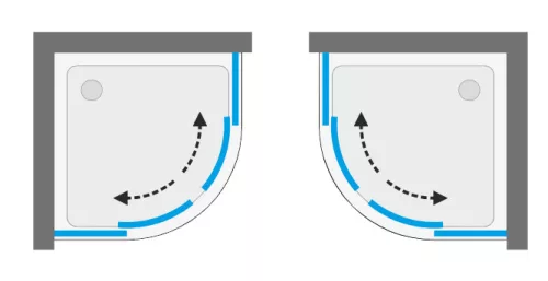 Zuhanykabin, Aquatek FAMILY S4 80x80 króm+grape üveg