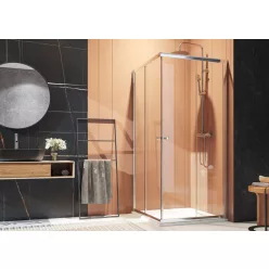 Zuhanykabin, Aquatek FAMILY A4 90x90 króm+grape üveg