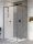 Walk-in, Radaway Modo New Black II Frame Walk-in fekete zuhanyfal 120 átlátszó