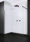 Walk-in, Radaway Modo New Black II Walk-in fekete zuhanyfal 55 átlátszó