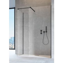   Walk-in, Radaway Modo New Black III Walk-in fekete zuhanyfal 90x140 átlátszó